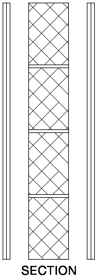 Diagram 2-28: Wall type 3.1 with independent plasterboard panels soundproofing