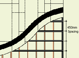 resilient soundproof bar mounting plan view